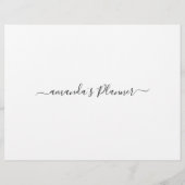 Floral Elegant Weekly Planner voor Kaart Flyer (Achterkant)