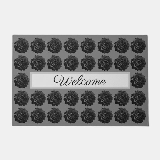 Floral Elegant Welkom Chic Deurmat (Voorkant)