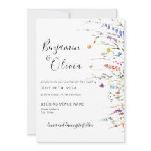 Floral Elegant Wildflower Boho Wedding