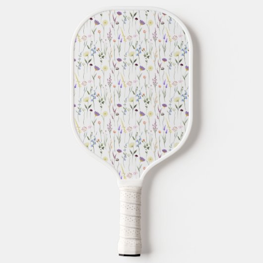 Floral Elegant Wildflowers Botanical Pattern Pickleball Paddle (Achterkant)