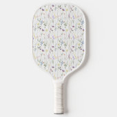 Floral Elegant Wildflowers Botanical Pattern Pickleball Paddle (Voorkant)
