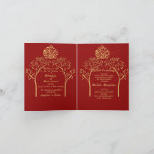 Floral-elegante rode moslimbruiloft (Binnen)