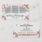 Floral Elegante Trouwfotograaf Visitekaartje (Voorkant / Achterkant)