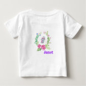 Floral Elephant Baby Shirt (Achterkant)