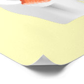 Floral Elephant  Baby shower Sign Poster (Hoek)