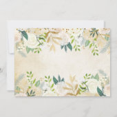 Floral Elephant gender onthulling Botanisch Kaart (Achterkant)