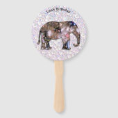 Floral Elephant Handwaaier (Achterkant)