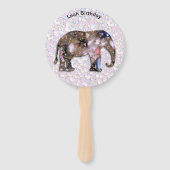 Floral Elephant Handwaaier (Voorkant)