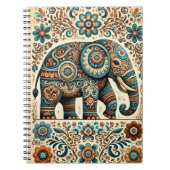 Floral Elephant  Notitieboek (Voorkant)