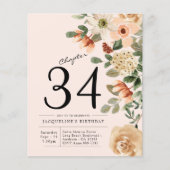 Floral elk jaar uitnodiging tot het indienen van d flyer (Voorkant)