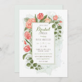 Floral Embrace Bruids Douche Uitnodiging (Voorkant / Achterkant)