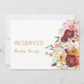 FLORAL Embrace Matrimony Gereserveerd teken (Voorkant)