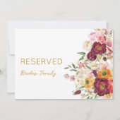 FLORAL Embrace Matrimony Gereserveerd teken (Achterkant)