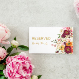 FLORAL Embrace Matrimony Gereserveerd teken