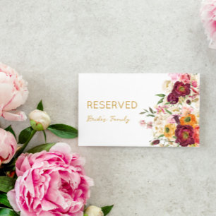 FLORAL Embrace Matrimony Gereserveerd teken