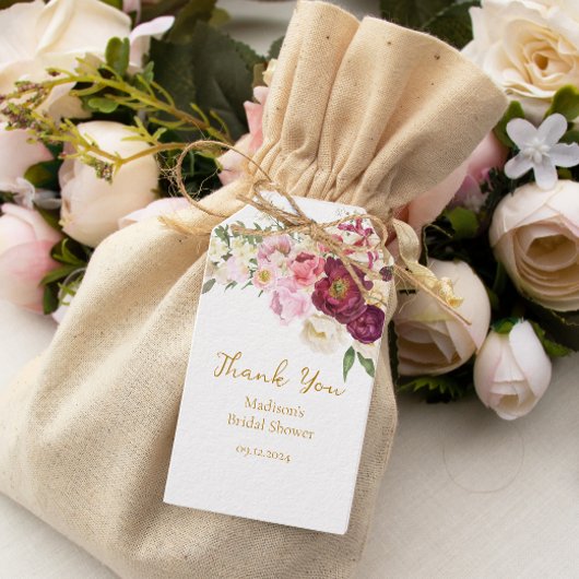 FLORAL Embrace Matrimony Vrijgezellenfeest Cadeaulabel