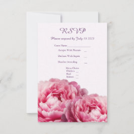 Floral Embrace Wedding RSVP Kaart