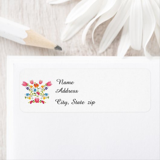 Floral embroidery etiket (Insitu)