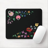 Floral embroidery muismat (Met muis)