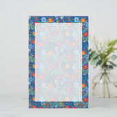 Floral Embroidery Pattern Briefpapier (Staand voorkant)