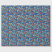 Floral Embroidery Pattern Cadeaupapier (Vlak)