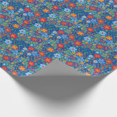 Floral Embroidery Pattern Cadeaupapier (Hoek)