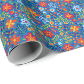 Floral Embroidery Pattern Cadeaupapier (Rol Hoek)