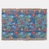 Floral Embroidery Pattern Deken (Voorkant)