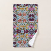 Floral Embroidery Pattern met prachtige bloemen Bad Handdoek (Handdoek)