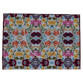 Floral Embroidery Pattern met prachtige bloemen Groot Cadeauzakje (Achterkant)