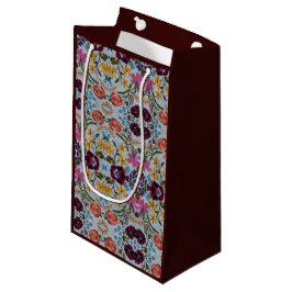 Floral Embroidery Pattern met prachtige bloemen Klein Cadeauzakje