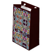 Floral Embroidery Pattern met prachtige bloemen Klein Cadeauzakje (Achterkant Gekanteld)