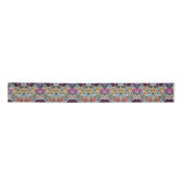 Floral Embroidery Pattern met prachtige bloemen Satijnen Lint (Voorkant)