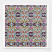 Floral Embroidery Pattern met prachtige bloemen Servet (Voorkant)