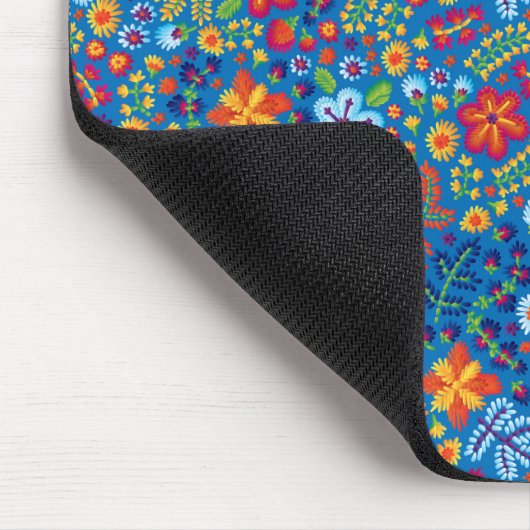 Floral Embroidery Pattern Muismat (Hoek)