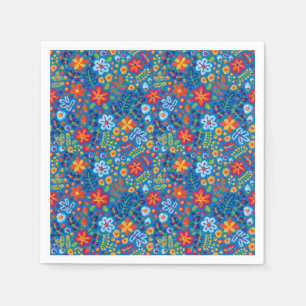 Floral Embroidery Pattern Servet