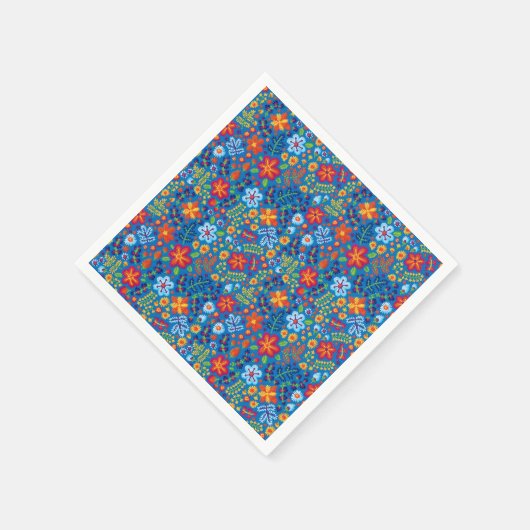 Floral Embroidery Pattern Servet (Hoek)