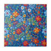 Floral Embroidery Pattern Tegeltje (Voorkant)
