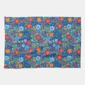 Floral Embroidery Pattern Theedoek (Horizontaal)