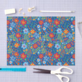 Floral Embroidery Pattern Tissuepapier (Craft)