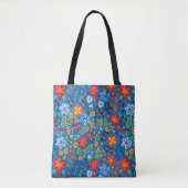 Floral Embroidery Pattern Tote Bag (Voorkant)