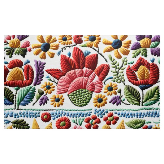 Floral Embroidery Stof (Yard (91,4 cm))