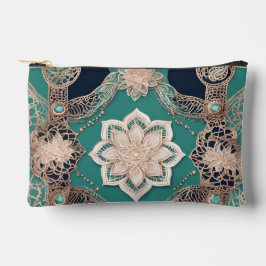 Floral emerald green AI art  Etui