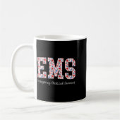 Floral Ems Emergency Medical Services Emt Wildflow Koffiemok (Links)