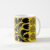 Floral en botanisch geel mok (Voorkant rechts)
