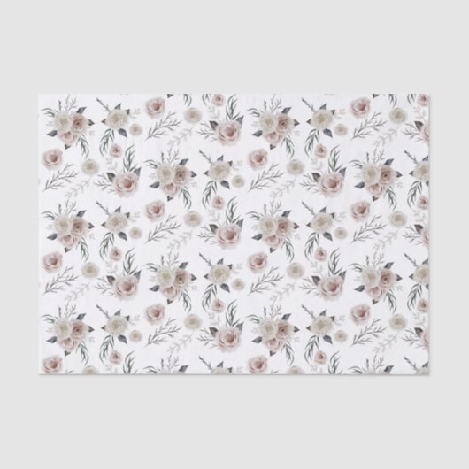 Floral- en botanische weefsels tissuepapier (Voorkant)