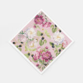 Floral en Dot Moederdag servet (Hoek)