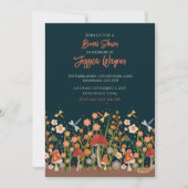 Floral en Dragonfly Inspirivity  Bridal Kaart (Voorkant)