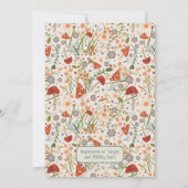 Floral en Dragonfly Inspirivity  Bridal Kaart (Achterkant)