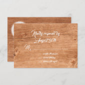 Floral en eik RSVP (Voorkant / Achterkant)